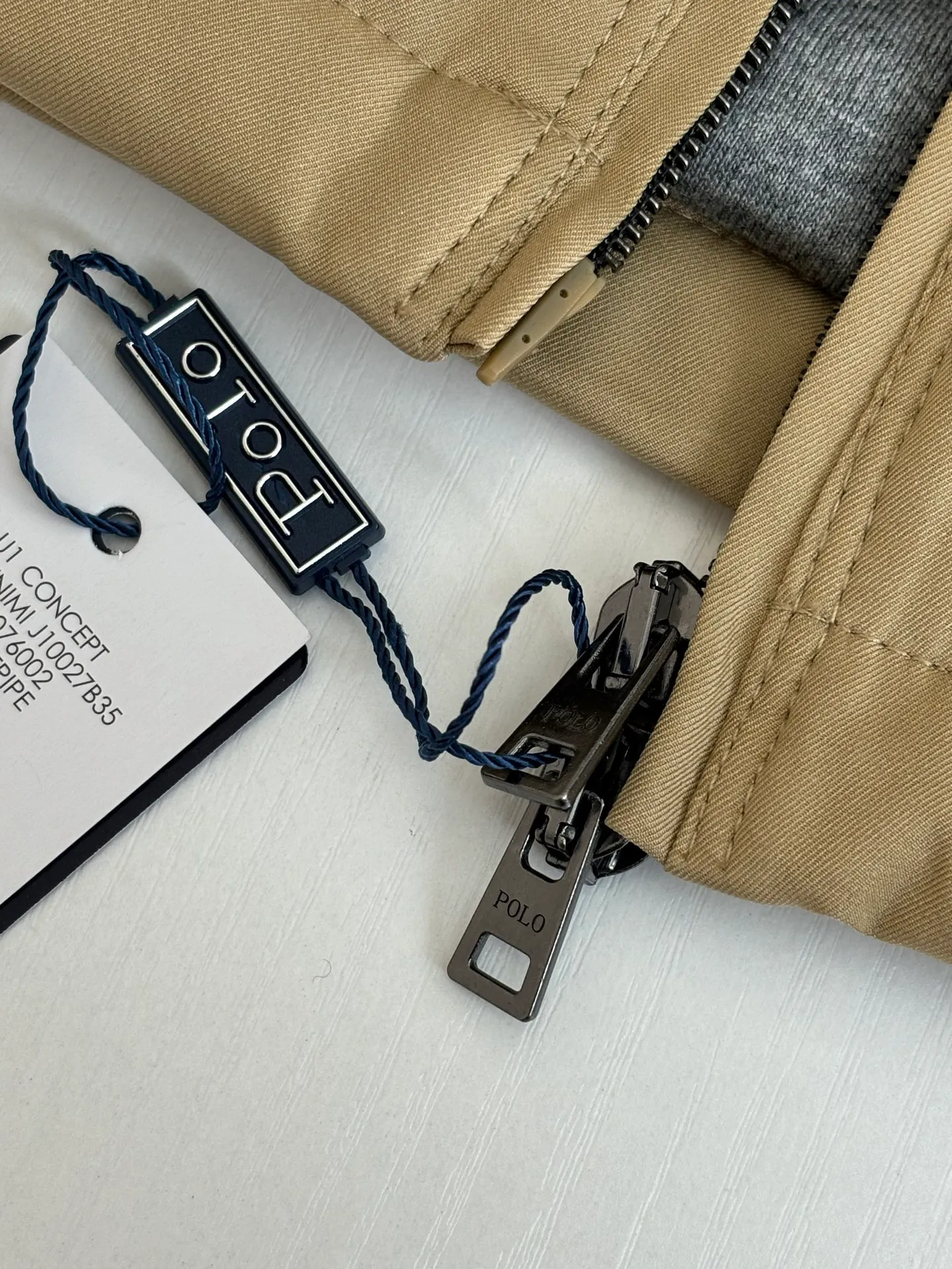 P570 Ralph Laure*/Ralph Lauren FW25 Polo gabardine down sleeveless zipper vest jacket Size: S/M/L/XL